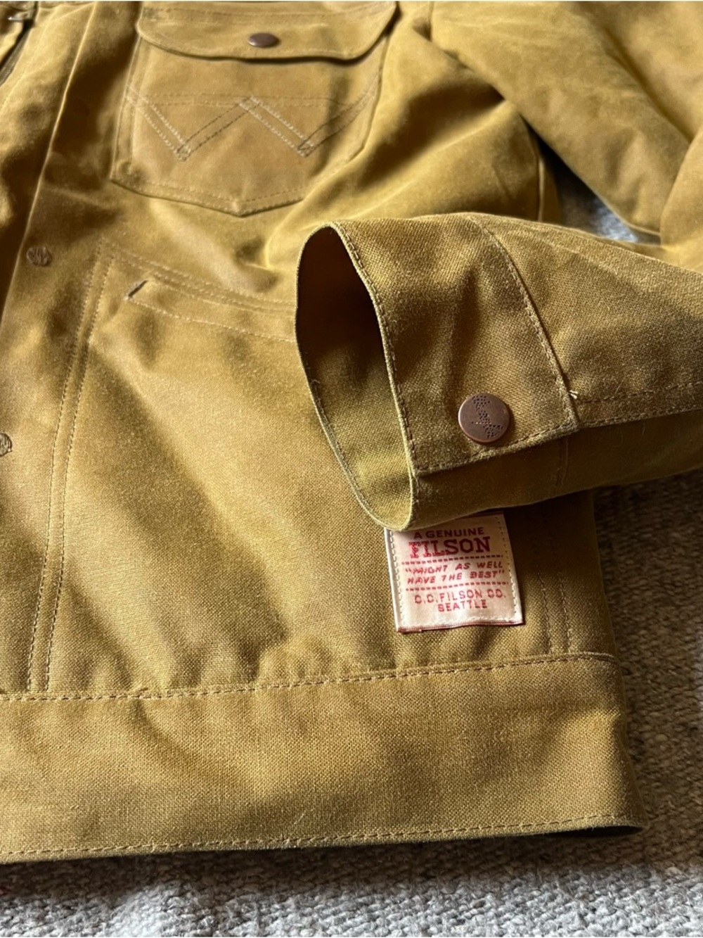 Filson X Wrangler Mackinaw Wool + Tin Cloth Jacket | Limited Edition NWT - Picture 14 of 15